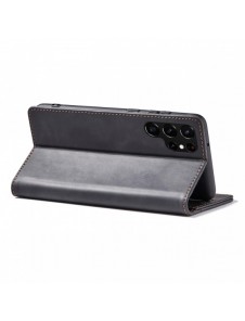 Magnet Fancy Case Fodral för Samsung Galaxy S22 Ultra Cover Card Plånbok Kortställ Svart