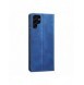 Magnet Fancy Case Fodral för Samsung Galaxy S22 Ultra Cover Card Plånbok Kortställ Blå