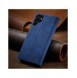 Magnet Fancy Case Fodral för Samsung Galaxy S22 Ultra Cover Card Plånbok Kortställ Blå