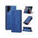 Magnet Fancy Case Fodral för Samsung Galaxy S22 Ultra Cover Card Plånbok Kortställ Blå