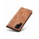 Magnet Fancy Case Fodral för Samsung Galaxy S22 Ultra Cover Card Plånbok Kortställ Brun