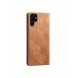 Magnet Fancy Case Fodral för Samsung Galaxy S22 Ultra Cover Card Plånbok Kortställ Brun