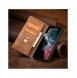 Magnet Fancy Case Fodral för Samsung Galaxy S22 Ultra Cover Card Plånbok Kortställ Brun