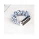 Tygarmband för Xiaomi Mi Band 6/5/4/3 rem armband elastiska scrunchies vit