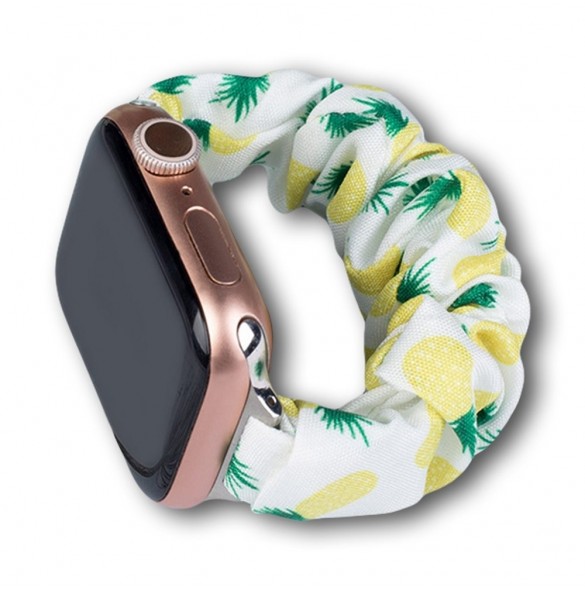 Tygband för Watch 7 / 6 / 5 / 4 / 3 / 2 / SE (41 / 40 / 38mm) armband med elastiskt band ananas