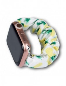 Tygband för Watch 7 / 6 / 5 / 4 / 3 / 2 / SE (41 / 40 / 38mm) armband med elastiskt band ananas