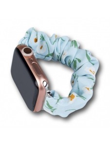 Tygklocka 7 band 7/6/5/4/3/2 / SE (45/44 / 42mm) armband armband med resårblått