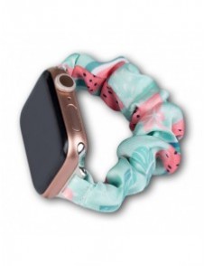 Cloth Watch 7 band 7/6/5/4/3/2 / SE (45/44 / 42mm) armband armband armband på elastisk vattenmelon