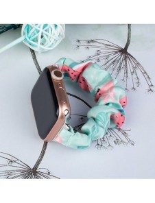 Cloth Watch 7 band 7/6/5/4/3/2 / SE (45/44 / 42mm) armband armband armband på elastisk vattenmelon
