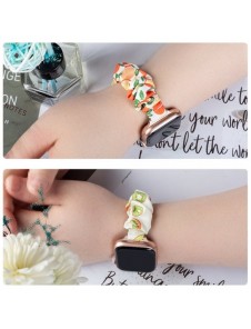 Cloth Watch 7 band 7/6/5/4/3/2 / SE (45/44 / 42mm) armband armband med elastisk ananas