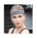 Elastiskt tyg pannband för löpning fitness blå