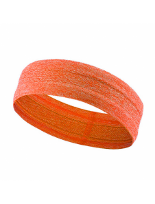 Elastiskt tyg pannband för löpning fitness orange