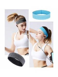 Elastiskt tyg pannband för löpning fitness orange