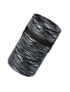 Armband i tyg för löpning av fitnessränder vit/svart