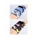 Armband i tyg för löpning av fitnessränder vit/svart