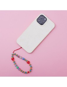 Flerfärgat telefonsnöre, strängpärlor, mönster 2