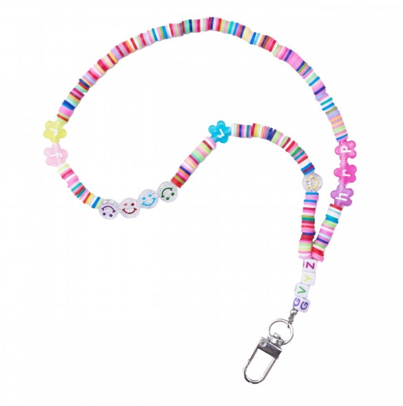 Lanyard för nycklar, hängsmycke, strängpärlor, mönster 1