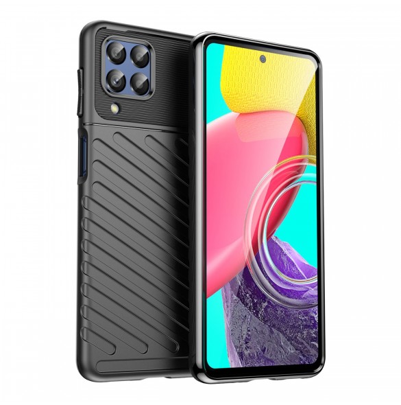 Thunder Case flexibelt pansarskal till Samsung Galaxy M53 5G svart