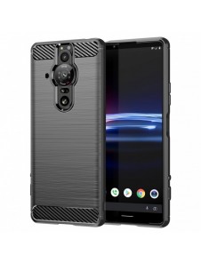 Carbon Case Flexibelt TPU-skal för Sony Xperia Pro-I svart