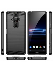Carbon Case Flexibelt TPU-skal för Sony Xperia Pro-I svart