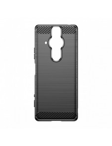Carbon Case Flexibelt TPU-skal för Sony Xperia Pro-I svart