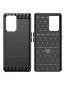 Carbon Case Flexibelt skydd för Realme GT Neo 3 svart