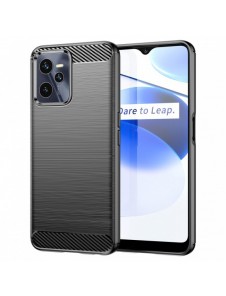 Carbon Case Flexibelt skydd Realme C35 svart