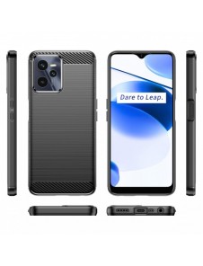 Carbon Case Flexibelt skydd Realme C35 svart