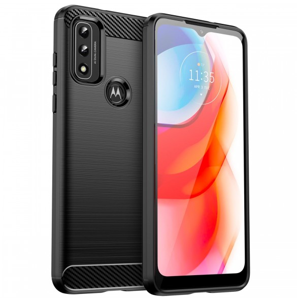 Kolfodral Flexibelt skyddsfodral Motorola Moto G Play 2022 svart