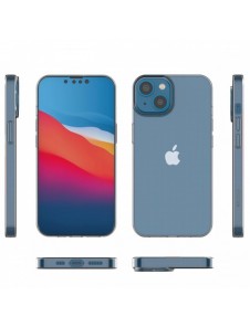 Gelfodral för Ultra Clear 0,5 mm iPhone 14 transparent
