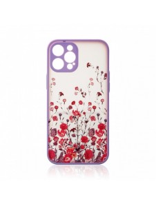 Designfodral för iPhone 13 Pro Max blommig lila