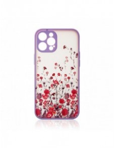 Designfodral för iPhone 13 Pro Max blommig lila
