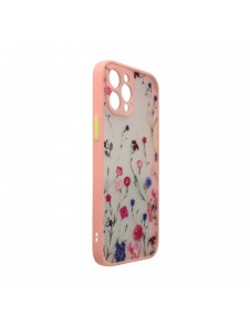 Designfodral för iPhone 13 Pro Max blomma rosa