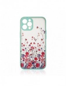 Designfodral för iPhone 13 Pro blomma blå