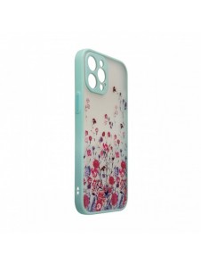 Designfodral för Samsung Galaxy A12 5G Flower Cover Ljusblå