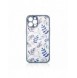 Designfodral för iPhone 12 Pro Max blomfodral mörkblått