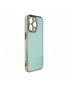 Lighting Color Case för Xiaomi Redmi Note 11 Pro gelöverdrag med guldram mint