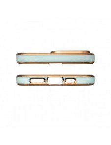 Lighting Color Case för Xiaomi Redmi Note 11 Pro gelöverdrag med guldram mint