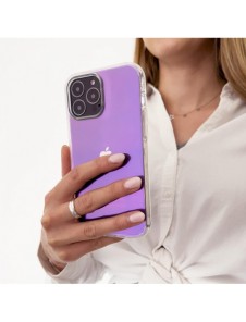 Aurora Fodral Fodral för iPhone 12 Pro Max Neon Gel Cover Lila
