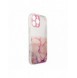 Marmorfodral till iPhone 12 Pro Max Gel Cover Marble Pink