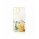 Marmorfodral till iPhone 12 Pro Max Gel Cover Orange Marble
