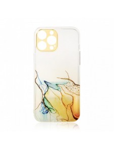Marble Case Cover för Xiaomi Redmi Note 11 Gel Cover Orange Marble
