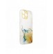 Marble Case Cover för Xiaomi Redmi Note 11 Gel Cover Orange Marble
