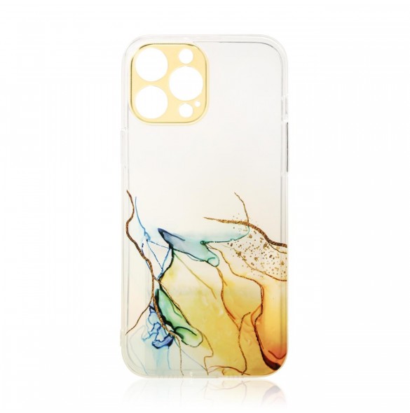 Marble Case Cover för Xiaomi Redmi Note 11 Pro Gel Cover Orange Marble