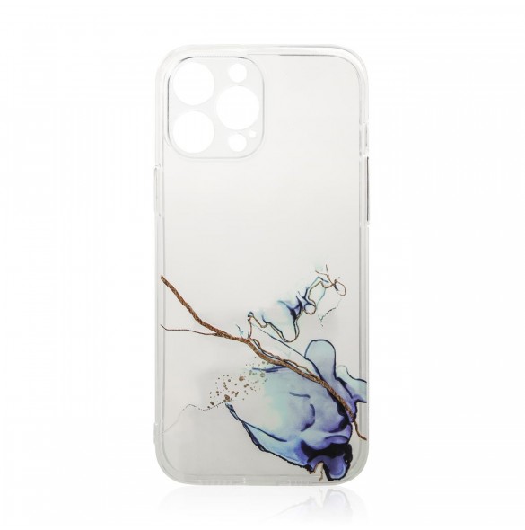 Marmorfodral till iPhone 12 Pro Max Gel Cover Marble Blue