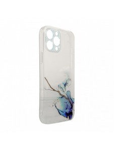 Marmorfodral till iPhone 13 Pro Max Gel Cover Marble Blue