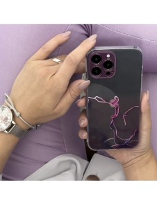 Marmorfodral till iPhone 13 Pro Max Gel Cover Marble Blue