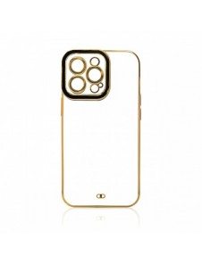 Modefodral Fodral för Samsung Galaxy A12 5G Gold Frame Gel Cover Svart