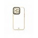 Fashion Case Cover för Xiaomi Redmi Note 11 Pro Gold Frame Gel Cover Black