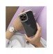 Modefodral till iPhone 12 Pro Max Gold Frame Gel Cover Lila